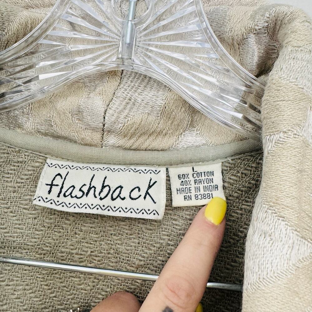Flashback brand quilted tapestry jacket Women’s Size L - Picture 2 of 7